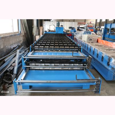 China Building Material Shops Metal Wall Panel Forming Machine Steel Trapezoidal Wall Tile Forming Machine for sale