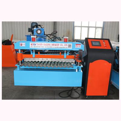 China Building Material Shops Aluminum Metal Roof Tile Making Machine 988 Corrugated Roof Roll Forming Machine for sale