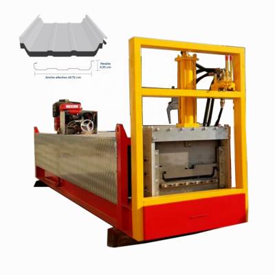 China Building Material Shops Mexico KR18 KR24 Portable Standing Seam Roof Profile Roll Forming Machine for sale