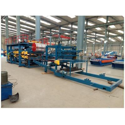 China Easy Operate Competitive Price Horizontal Color Steel EPS Sandwich Panel Compounding Machine for sale