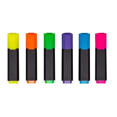 China office & School Markers Promotional Custom Logo Highlighter Pen Colorful Fluorescent Text Marker for sale