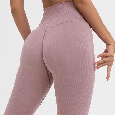 China Fitness Gym Antibacterial Seamless Leggings For Women Workout Running Crac! crack! Breathable Butt Sports Quick Dry Yoga Pants for sale