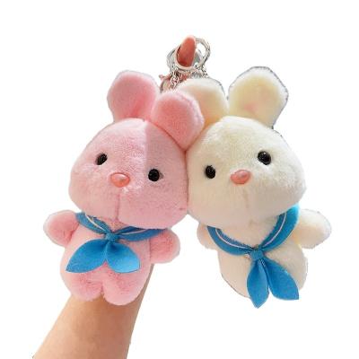 China Key Chain Rabbit Plush Toy Cutout Rabbit Scarf Bag Pendant Doll Teenagers (7-14 Years) XUX 15cm Easter Toys Gifts Wholesale for sale