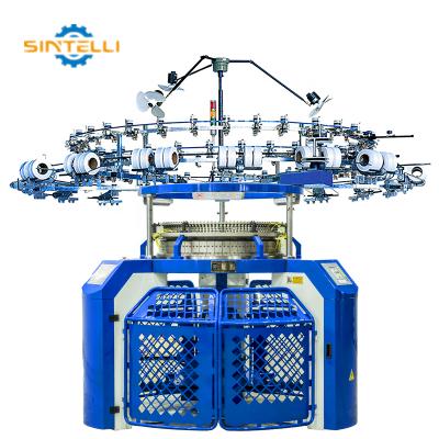 China High Speed ​​Plain T-shirt Weft Fabric Jersey Top Production Knitting Machine for sale