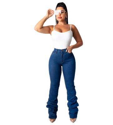 China Plus Size 2020 Plus Size Ripped Jeans Women Pants Ruffle Women Panty Sets Camouflage Bell Stacked Pants for sale