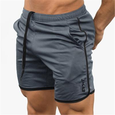 China Anti-Wrinkle Men Running Shorts Bodybuilding Muscle Training Sportswear Exercise Gym Shorts for sale