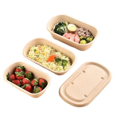 China Sugar Cane Set Minimalist Disposable Pulp Cutlery Lunch Box Degradable Fast Food Takeout Takeout Box for sale