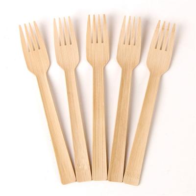 China Eco-Friendly Wholesale Disposable Degradable Natural Western Tableware Bamboo Fork EXW/FOB/CIF/DDP for sale