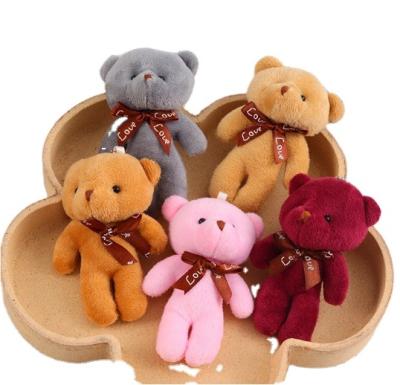 China stuffed & Plush 12cm 6 Big Main Bears Mini Plush Teddy Bear Toy Bulk Colors Stuffed Animal For DIY Key Chain Teddy Bears Accessor for sale