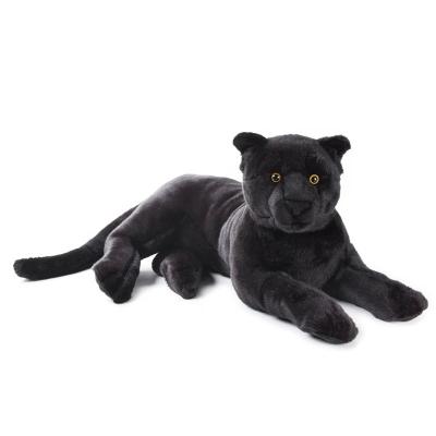 China stuffed & Toy Big Panther Dolls Real Life Plush Toy BLACK PANTHER Dolls Real Life Leopard Plush Dolls Stuffed Animals Very Soft 53-80cm Good Quality for sale