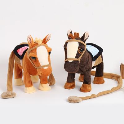 China stuffed & Plush Electric Talking Horse Stuffed Plush Toy Sing and Walking Dancing Horse Pony Electronic Dolls for Boys Gift Realistic Plush Toy for sale