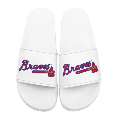 China Custom Summer Unisex Fashion Beach Slippers Slide Logo Baseball Team Indoor Outdoor PVC CUSHIONING Customized LOGO Slippers Sandals For Men for sale