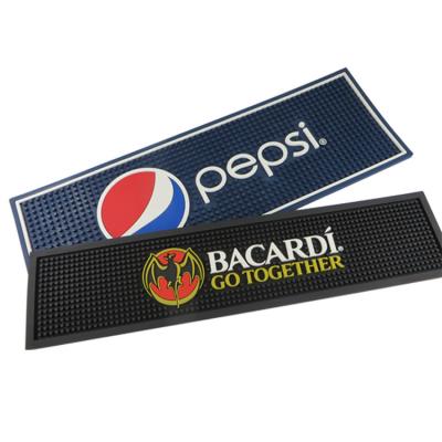 China Food Grade Bacardi Bar Mat Non-Toxic Wholesale Disposable Personalized Drip Mat for sale