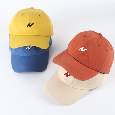 China N COMMON Embroidered Adjustable Baseball Cap Washed Cotton Dad Hat for sale