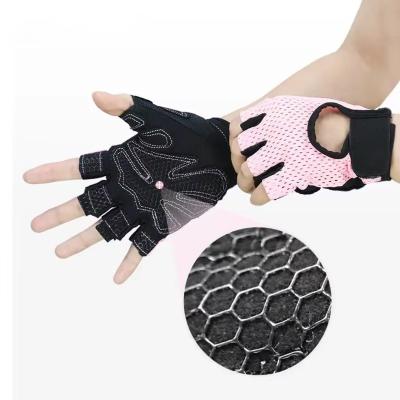 China Durable Breathable Fingerless Vibration Resistant Half Finger Outdoor Sport Bike Bicycle Cycling Gloves for sale