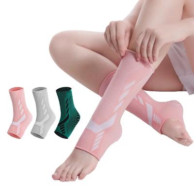 China Breathable Nylon Ankle Support Sleeve Ankle Bandage Ankle Compression Sleeves Brace for sale