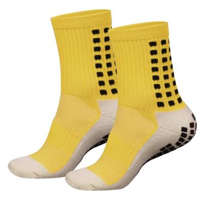 China Breathable Wholesale Anti Slip Sock Non Slip Soccer Grippy Sport Football Sports Grip Socks For Men for sale