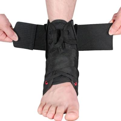 China Adjustable Ankle Support Brace Black Advanced Neoprene Ankle Support Sport Safety Fitness for sale