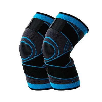 China Adjustable Elasticity Breathable High Elastic Compression Knee Sleeve Professional Sport  Knee Support Brace for sale