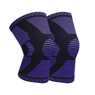 China Protect knee  Wholesale Knitted Elastic Knee Pads Sleeve Compression Sports Knee Brace for sale