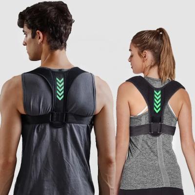 China Comfortable Adjustable Breathable Adjustable Back Brace Support Belt Straightener Body Sitting Posture Corrector de Posture for sale