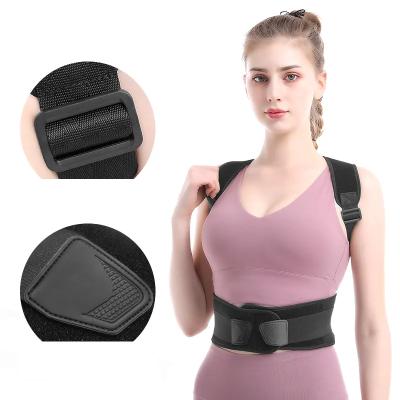 China High Elastic and adjustable Shoulder Support Brace Relieve Back Pain Support Belt Posture Corrector Band For Men And Women for sale