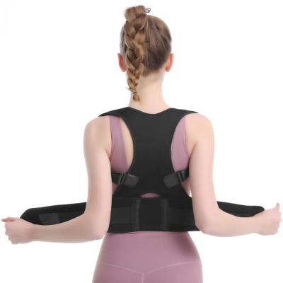 China High Elastic and adjustable Neoprene Posture Corrector For Women and Men Breathable Adjustable Back Corrector For Sports And Work for sale