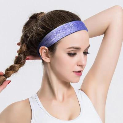 China Adjustable Elasticity Breathable Workout Headbands for Women Non Slip Headband Sport Headbands Sweatbands Elastic Sport Hair Bands for sale