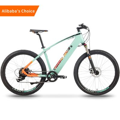 Κίνα 36v Mini Electric City Bikes With Battery Full Suspension 27.5 Inch Mid Drive Aluminum προς πώληση