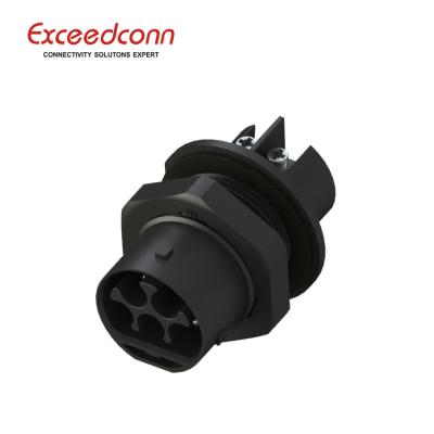 China Cheapest Factory Price 5 Contacts Inverter Male Panel Mount Waterproof Power Supply Connector For Photovoltic Inverter for sale