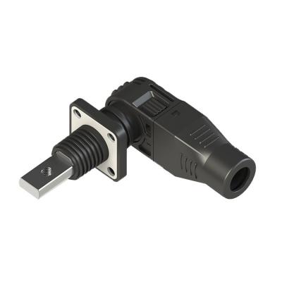 China IP67 waterproof right angle overmolded power transmission ev connector for sale