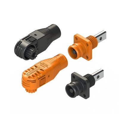 China Power Transmission IP67 Waterproof DC 130A Electric Vehicle Energy Storage Plug Connector For 25mm2 EV Cable for sale