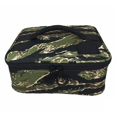 China Folding Factory Supply Portable Folding Jewelry Toys Organizer Box Camouflage Polyester Collapsibel Fabric Covered Storage Boxes for sale