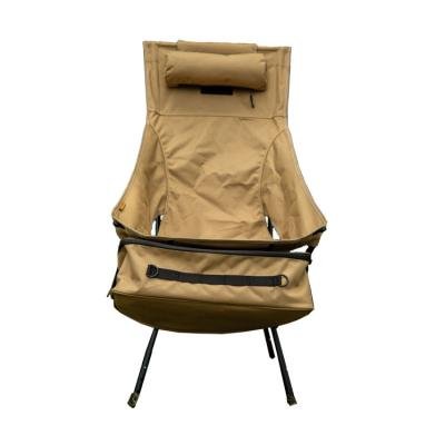 China Modern OEM Outdoor Leisure Foldable Portable High Back Chair Fishing Beach Lounge Aluminium Folding Camping Light Chair with Carry Bag for sale