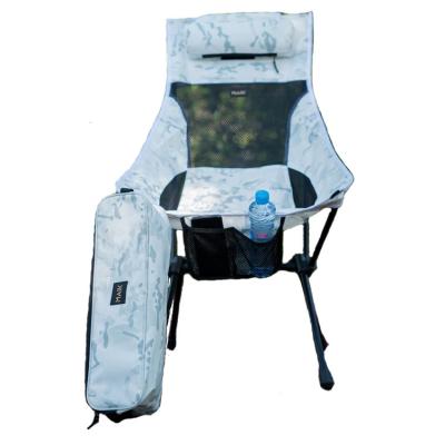 China Modern Good Quality Outdoor Folding Chair High Back Web Chair 7075 Aluminium Alloy Stand 1000D Polyester Fabric Beach Chair for sale