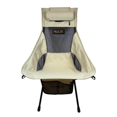 China Modern Hot Selling Colorful High Back Chair Large Size Comfortable Folding Portable Lawn Chair with Carry Bag for sale