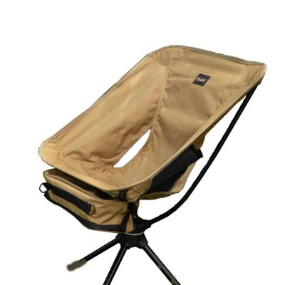 China Modern Rotatable Folding Camping Chair for Beach Outdoor Bedroom with 7075 Aluminium Alloy Stand Camouflage 1000D Polyester Fabric for sale