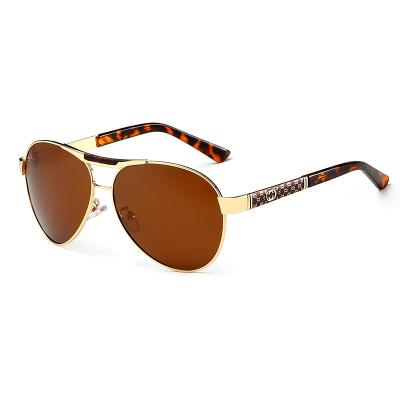 China OEM/ODM Full Frame TAC Lightweight Gold Oval Shape Soft Sunglasses 2022 Sun Glasses for sale