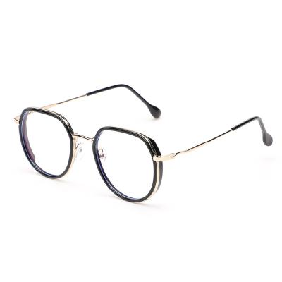 China For PC Reading Glass Frame Super Round Literary Vintage Glasses Blue Light Blocking Glasses for sale