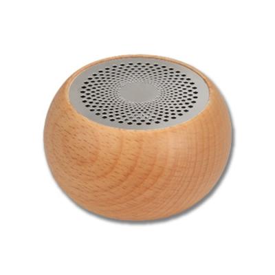 China 2022 Function Retro Telephone Promotional 3W Radio Mini Wood Speaker Classic Wooden Gift for sale