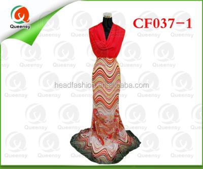 China Wholesale Special Pattern CF037-1 Anti-Static Printed Chiffon Fabric Canton for sale