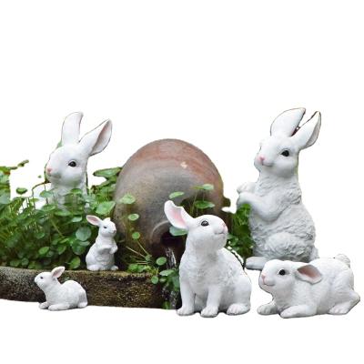 China China high demand products for sale garden decoration courtyard scenery simulation rabbit resin statues for sale