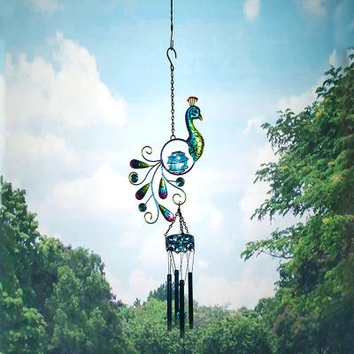 China Peacock Minimalist Decor Metal Solar Garden Lights Peacock Solar Stake for Patio Outdoor Yard Home Decorations for sale