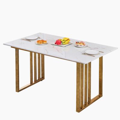 China Factory Wholesale Luxury Italian Marble Convertible Dinner Table And Chairs Modern Dining 6 Chairs Dining Room Furniture for sale