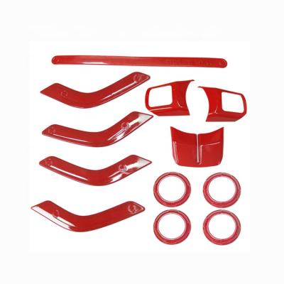 China Brief & Only Color 12 Pcs ABS Interior Decoration Tuning Kits For Jeep Wrangler JK for sale