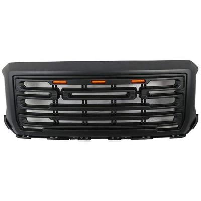 China ABS Front Grille Auto ABS With Amber Lights For GMC Sierra 1500 2014-2015 for sale