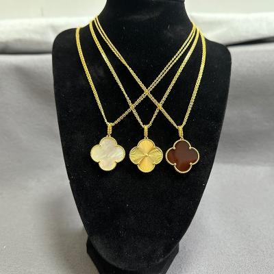 China Trendy High quality s925 sterling silver plated 18k 25mm laser flower sweater chain lady's onyx long necklace jewelry set wholesale for sale