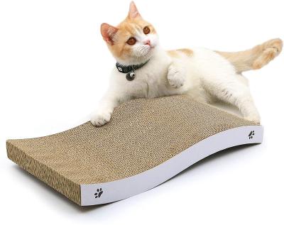 China Good Stability Custom Viable Cat Scratch Pad Thick Cardboard Cat Pad for sale