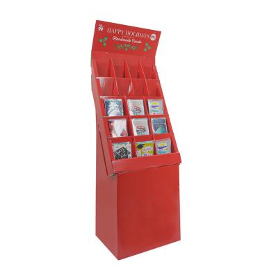 China wholesale double sided cardboard display rack custom made cardboard display stand wholesale cardboard display racks for supermarket retail for sale