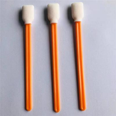 China Home Use+office+travel cleanroom pp long handle polyester dustproof foam head industrial swab for cleaning electronics for sale